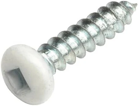 Soffit Screw #6x5/8 Zinc Painted Head White (100)