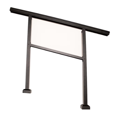 Nuvo Iron Outdoor Stair Railing 34.75 inch x 48 inch. Aluminum Black