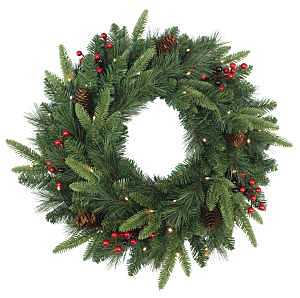 Wreath Pacific Fir Prelit 24