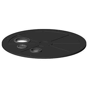 Soleno Radon Sump Well Basin Cover HDPE For 18 x 24 in Radon Sump Basin
