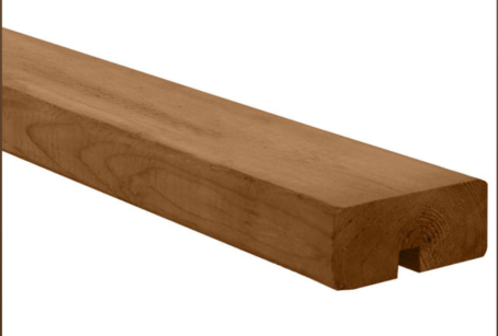 Brown PT Top Rail Center Grooved 2